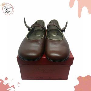 Bonpoint Girls 5 Brown Leather Dress Shoe Size 35